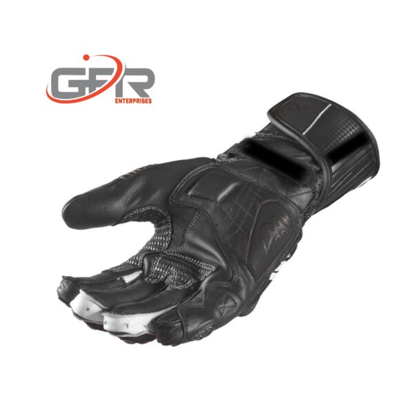 Black Motorbike Gloves - Image 2
