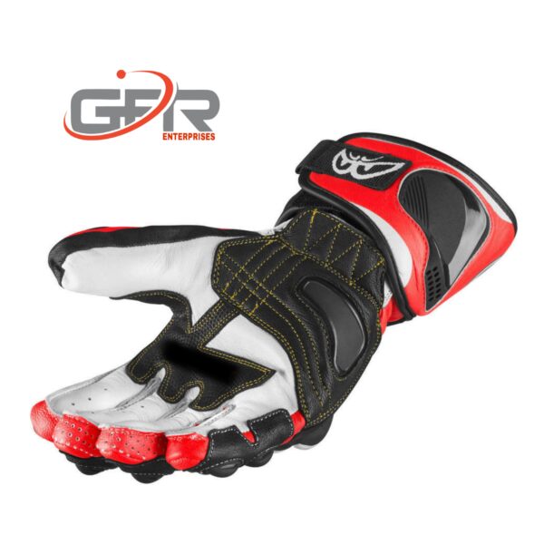 Red Motorbike Gloves - Image 2