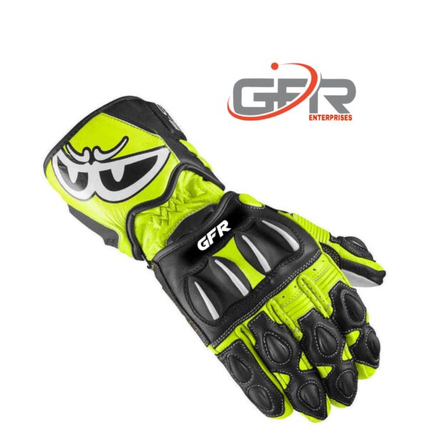 Yellow Motorbike Gloves