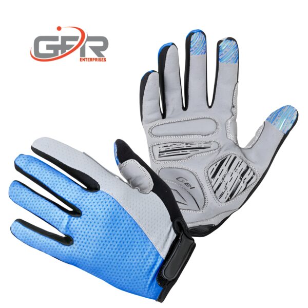 Blue/Yellow Cycling Gloves