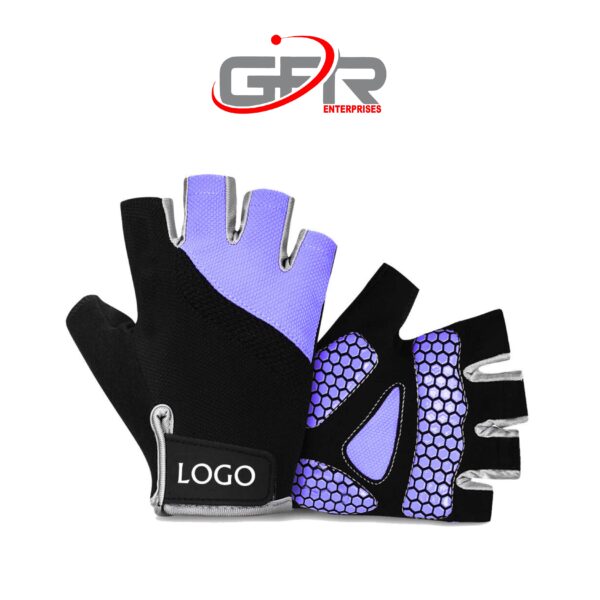 Custom Design Half Finger Cycling Gloves - Image 2