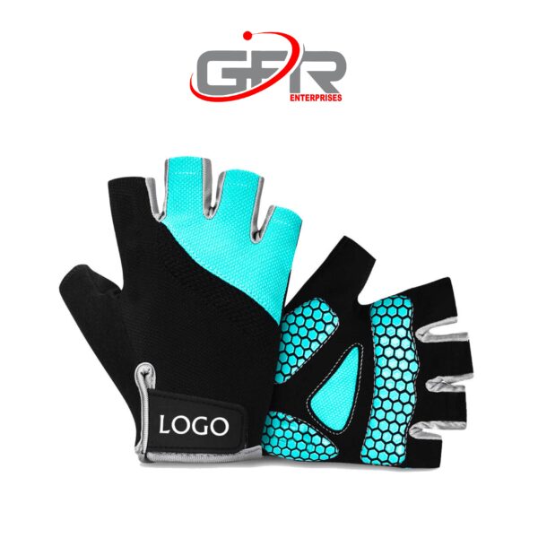 Custom Design Half Finger Cycling Gloves - Image 3